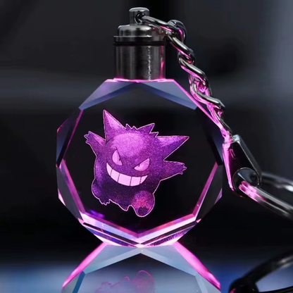 Llavero de Cristal 3D con Luz LED