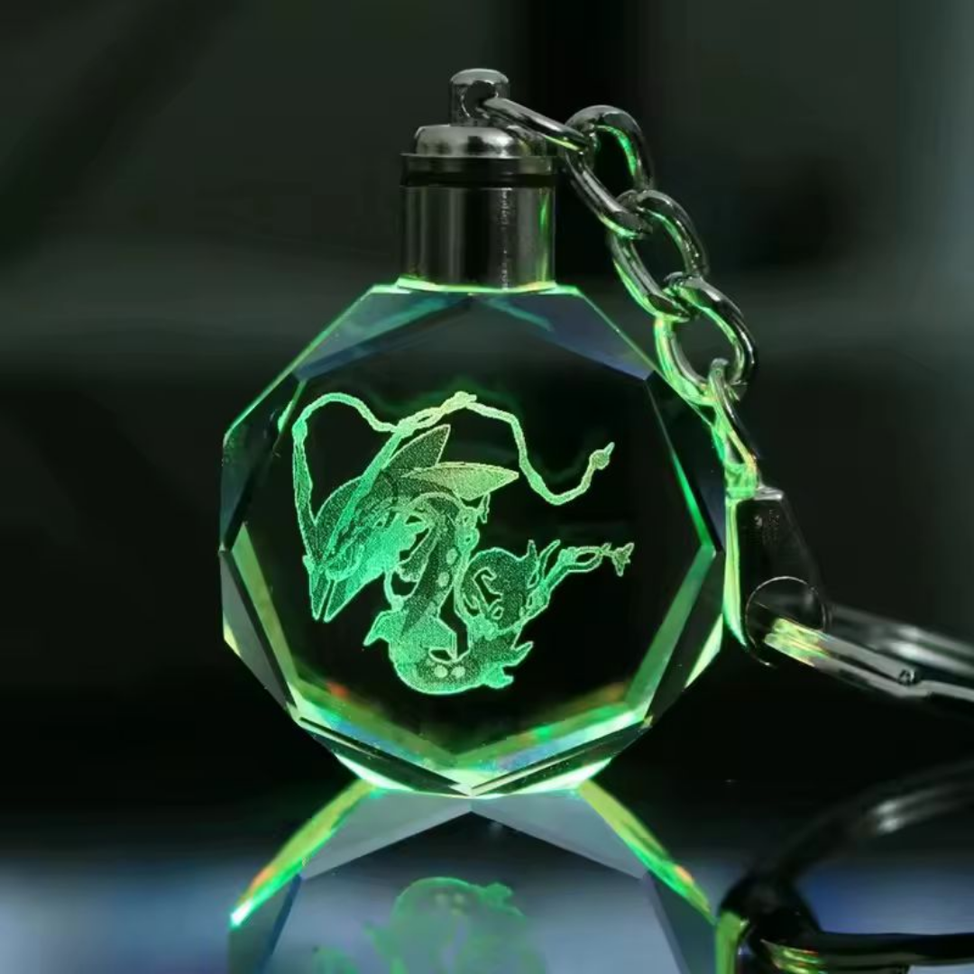 Llavero de Cristal 3D con Luz LED
