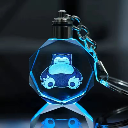 Llavero de Cristal 3D con Luz LED