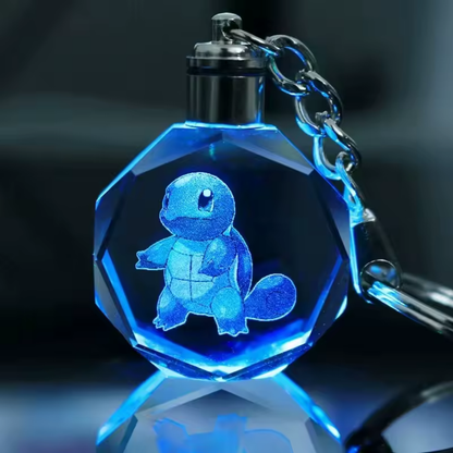 Llavero de Cristal 3D con Luz LED